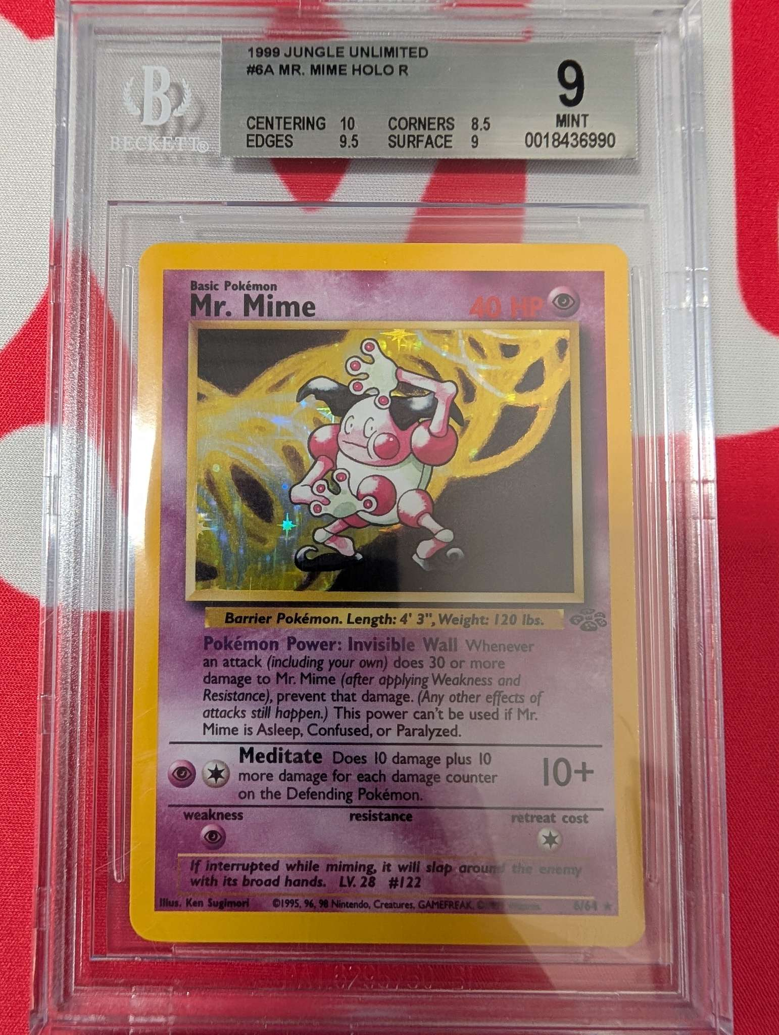 Graded Mr Mime 6/64 Beckett 9