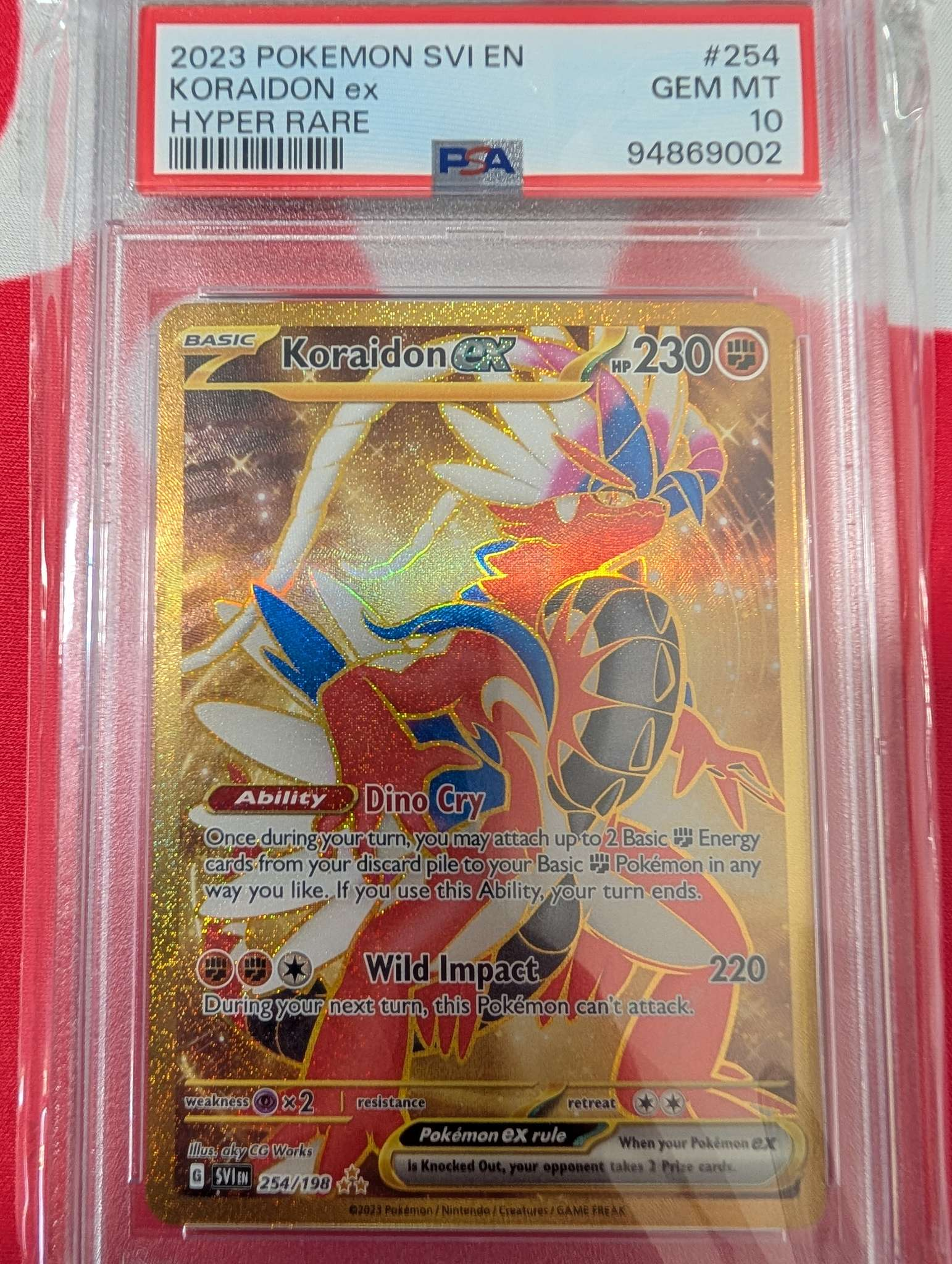 Graded Koraidon ex 254 PSA 10
