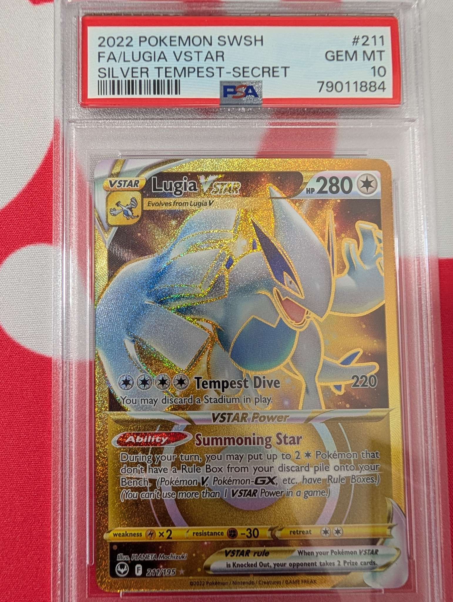 Graded Lugia VSTAR Secret 211 PSA 10
